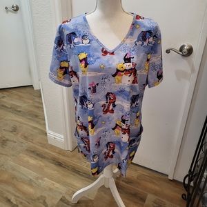 Disney Winnie The Pooh Scrub Top